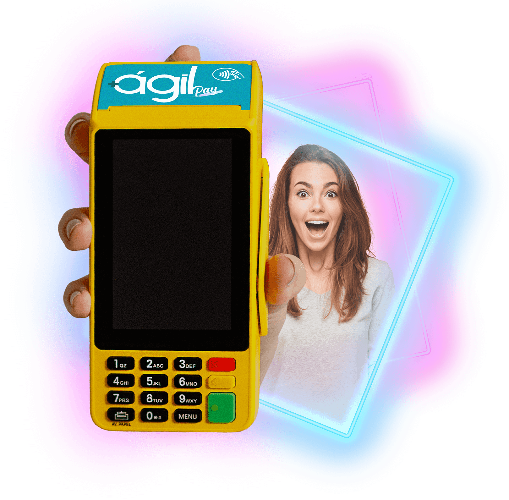 Mulher com Maquininha